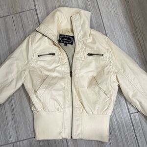 Leather looking jacket